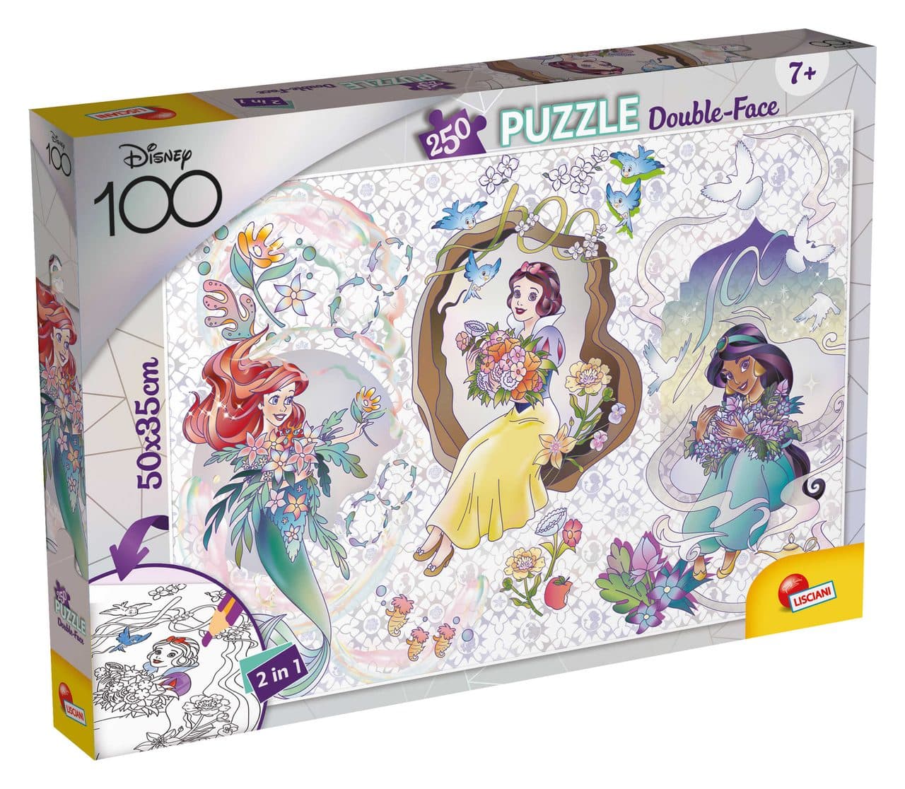 פאזל 250 חלקים - נסיכות דיסני 100 שנה - תמונה 1