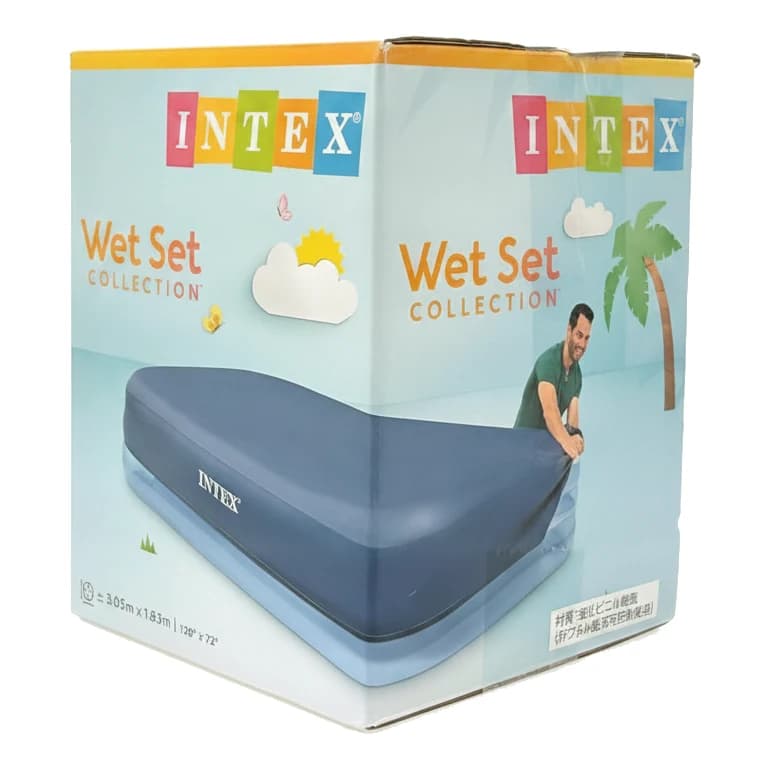 מזרן מתנפח 305x183 ס"מ INTEX Wet Set Collection - תמונה 1