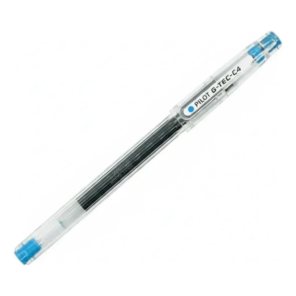 עט ג'ל פיילוט G-TEC-C4 0.4 מ"מ - תכלת - תמונה 1