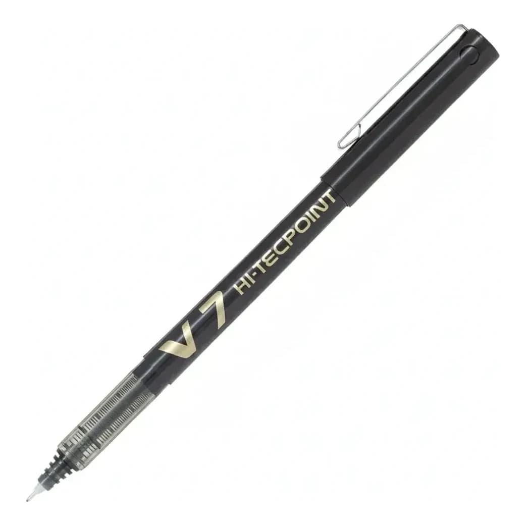 עט רולר פיילוט Hi-Tecpoint V7 0.7 מ"מ - שחור - תמונה 1