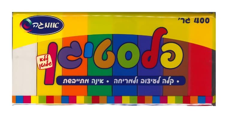 פלסטלינה 8 צבעים - 400 גרם - תמונה 1