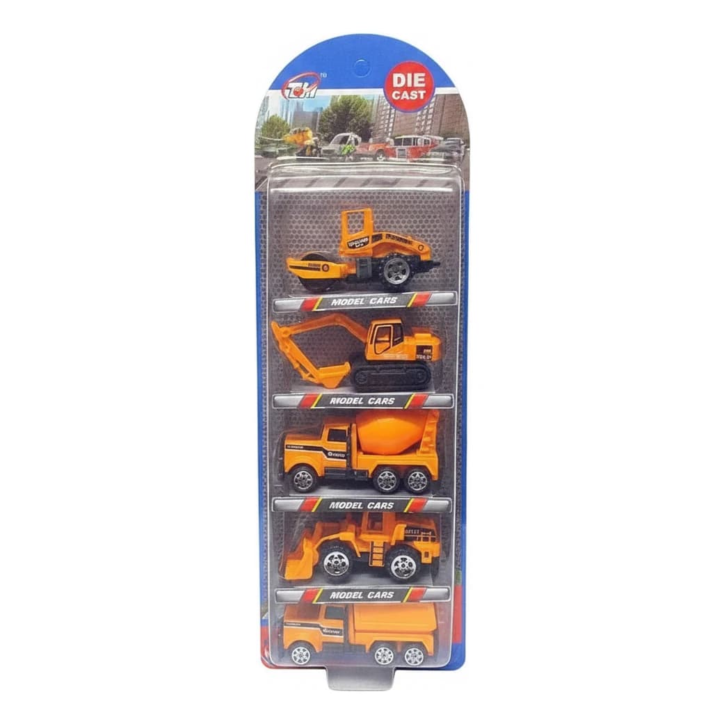 מארז פרמיום – 5 רכבי עבודה עשויים מתכת 1:64 - תמונה 1