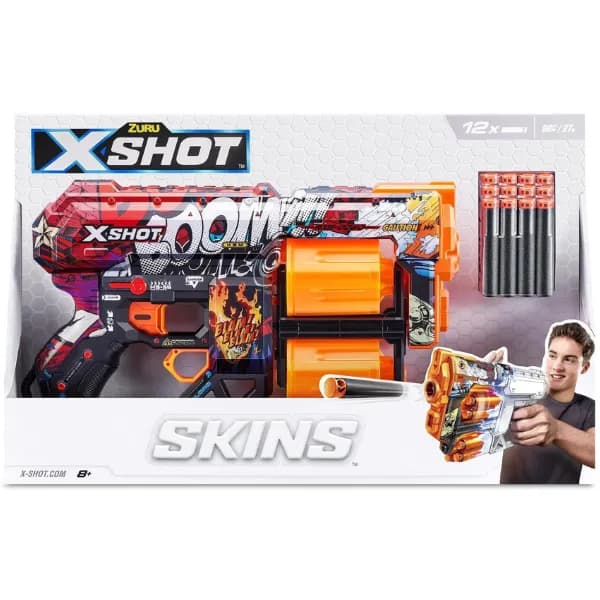 רובה X-Shot אימה בום – חיצי ספוג ZURU - תמונה 1